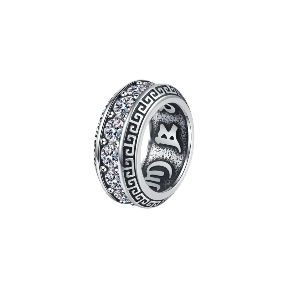 New Stainless Steel Ring W/ Cz All Around Size 11